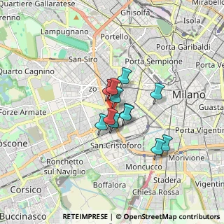 Mappa Via Privata Giacomo Favretto, 20146 Milano MI, Italia (1.02615)