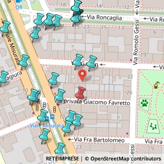 Mappa Via Privata Giacomo Favretto, 20146 Milano MI, Italia (0.08889)