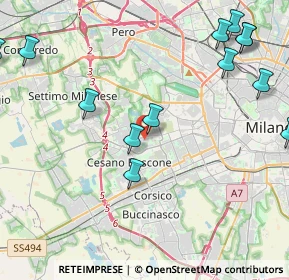 Mappa Via Mar Nero, 20152 Milano MI, Italia (5.60143)
