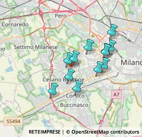 Mappa Via Mar Nero, 20152 Milano MI, Italia (2.91917)