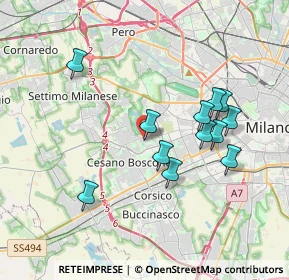 Mappa Via Mar Nero, 20152 Milano MI, Italia (3.45167)