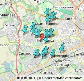 Mappa Via Mar Nero, 20152 Milano MI, Italia (1.3675)