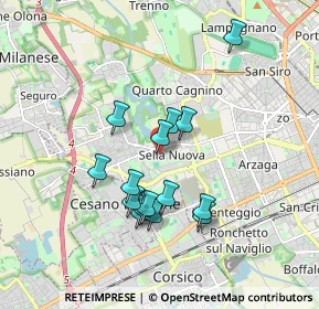 Mappa Via Mar Nero, 20152 Milano MI, Italia (1.552)