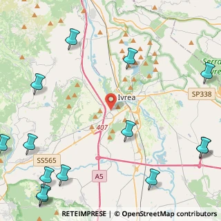 Mappa Via Samone, 10010 Banchette TO, Italia (7.025)