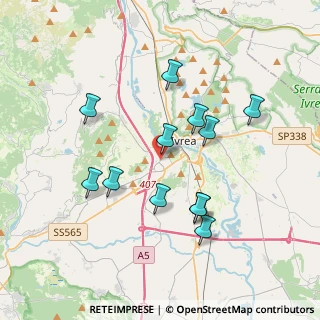 Mappa Via Samone, 10010 Banchette TO, Italia (3.4925)