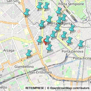 Mappa Piazzale Giovanni de Agostini, 20144 Milano MI, Italia (1.0075)