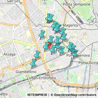 Mappa Piazzale Giovanni de Agostini, 20144 Milano MI, Italia (0.7145)