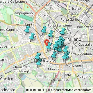 Mappa Piazzale Giovanni de Agostini, 20144 Milano MI, Italia (1.4165)