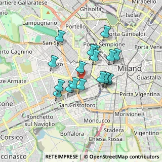 Mappa Piazzale Giovanni de Agostini, 20144 Milano MI, Italia (1.34722)