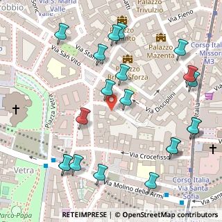 Mappa Via Privata del Don, 20123 Milano MI, Italia (0.1575)