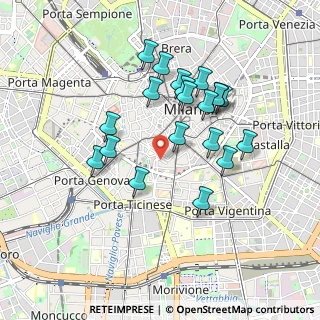 Mappa Via Privata del Don, 20123 Milano MI, Italia (0.8305)