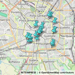 Mappa Via Privata del Don, 20123 Milano MI, Italia (1.32778)