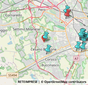 Mappa Via Alberico da Rosciate, 20152 Milano MI, Italia (6.6995)