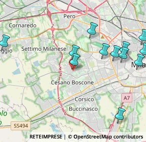 Mappa Via Alberico da Rosciate, 20152 Milano MI, Italia (5.02083)