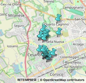Mappa Via Alberico da Rosciate, 20152 Milano MI, Italia (1.1515)