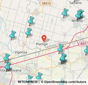 Mappa Viale Giulio Onesti, 30030 Pianiga VE, Italia (6.6285)