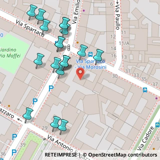 Mappa Via Emilio Morosini, 20159 Milano MI, Italia (0.06316)