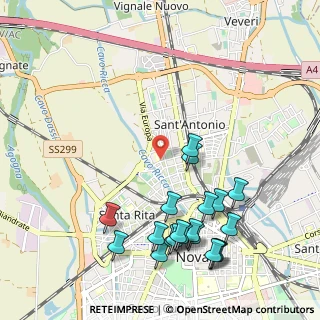 Mappa Via Chinotto, 28100 Novara NO, Italia (1.2155)