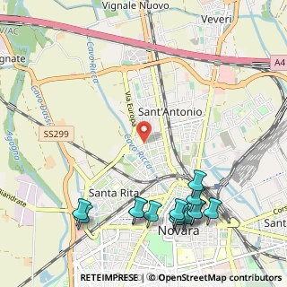 Mappa Via Chinotto, 28100 Novara NO, Italia (1.38071)