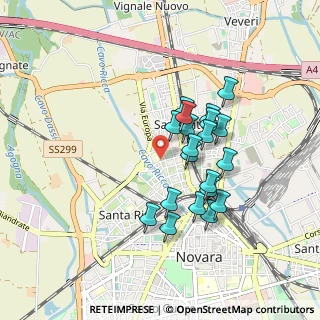 Mappa Via Chinotto, 28100 Novara NO, Italia (0.738)