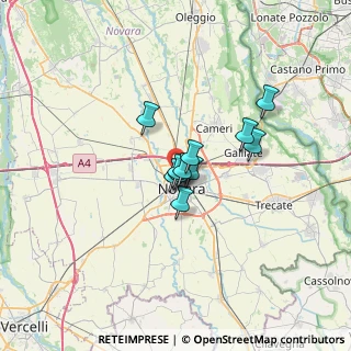 Mappa Via Chinotto, 28100 Novara NO, Italia (3.83909)