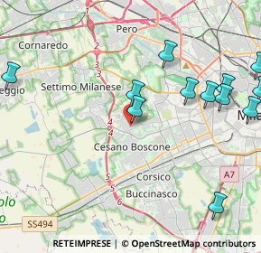 Mappa Via Valle Anzasca, 20152 Milano MI, Italia (5.11167)