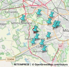 Mappa Via Valle Anzasca, 20152 Milano MI, Italia (3.27857)
