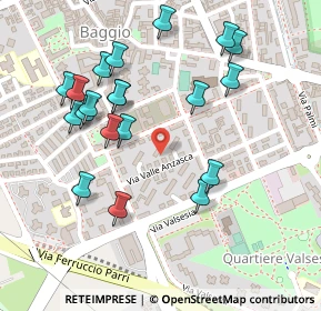 Mappa Via Valle Anzasca, 20152 Milano MI, Italia (0.253)