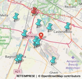 Mappa Str. Borgosatollo, 25010 Ghedi BS, Italia (3.91083)