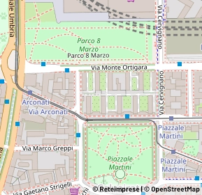 Mappa Piazzale Martini, 20137 Milano MI, Italia (0.09615)