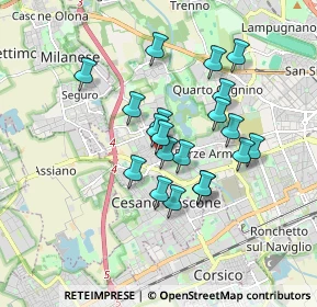 Mappa Via Cabella Via Gozzoli, 20152 Milano MI, Italia (1.423)