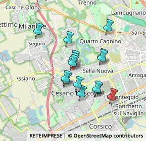 Mappa Via Cabella Via Gozzoli, 20152 Milano MI, Italia (1.4)