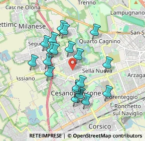 Mappa Via Cabella Via Gozzoli, 20152 Milano MI, Italia (1.6095)