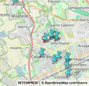 Mappa Via Cabella Via Gozzoli, 20152 Milano MI, Italia (1.79083)