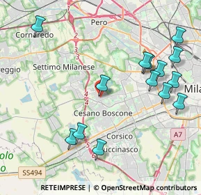 Mappa Via Cabella Via Gozzoli, 20152 Milano MI, Italia (4.67143)