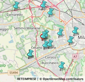 Mappa Via Cabella Via Gozzoli, 20152 Milano MI, Italia (3.84154)