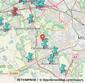 Mappa Via Cabella Via Gozzoli, 20152 Milano MI, Italia (6.523)