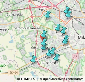 Mappa Via Cabella Via Gozzoli, 20152 Milano MI, Italia (3.57357)
