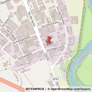 Mappa Via del Santo, 1, 35010 Limena, Padova (Veneto)