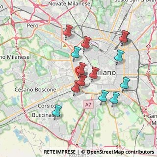 Mappa Via Washington Giorgio, 20146 Milano MI, Italia (3.51071)