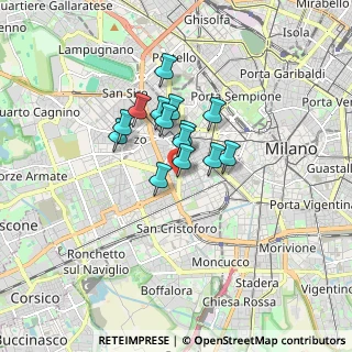 Mappa Via Washington Giorgio, 20146 Milano MI, Italia (1.09071)