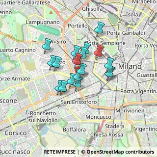 Mappa Via Washington Giorgio, 20146 Milano MI, Italia (1.23056)