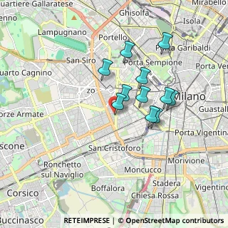 Mappa Via Washington Giorgio, 20146 Milano MI, Italia (1.41818)