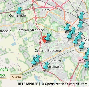 Mappa Via Privata Bernardino Ghiringhelli, 20152 Milano MI, Italia (5.8565)