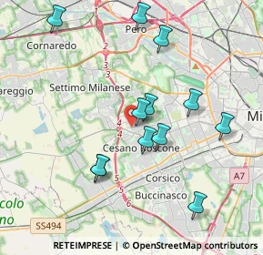 Mappa Via Privata Bernardino Ghiringhelli, 20152 Milano MI, Italia (3.78917)