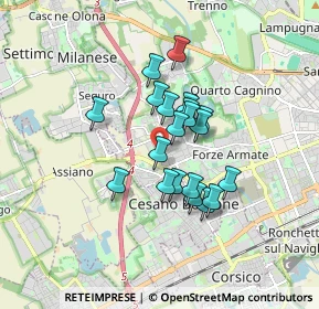 Mappa Via Privata Bernardino Ghiringhelli, 20152 Milano MI, Italia (1.247)