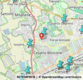Mappa Via Privata Bernardino Ghiringhelli, 20152 Milano MI, Italia (3.435)