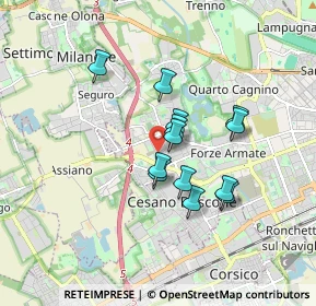 Mappa Via Privata Bernardino Ghiringhelli, 20152 Milano MI, Italia (1.32077)