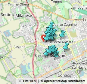 Mappa Via Privata Bernardino Ghiringhelli, 20152 Milano MI, Italia (1.0505)