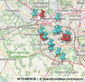 Mappa Via Privata Bernardino Ghiringhelli, 20152 Milano MI, Italia (6.53467)
